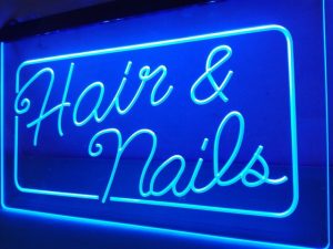 Electronic Signs indoor hair salon led neon signage 300x225